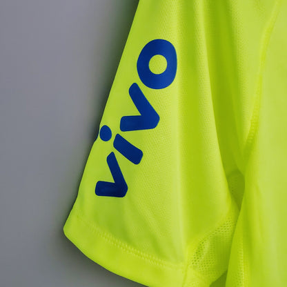 Camiseta prepartido Brasil verde fluorescente S-XXL