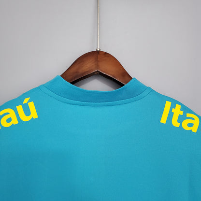 Camiseta azul prepartido de Brasil 2021 S-XXL
