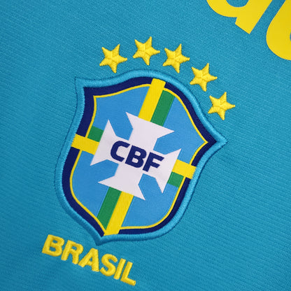 Camiseta azul prepartido de Brasil 2021 S-XXL