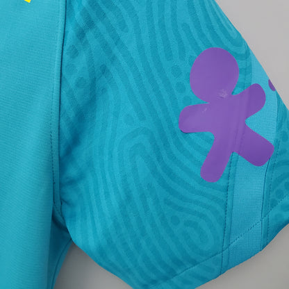 Camiseta azul prepartido de Brasil 2021 S-XXL