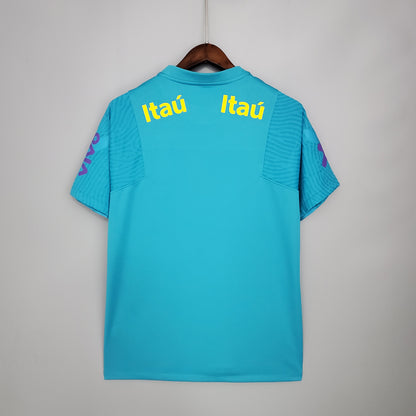 Camiseta azul prepartido de Brasil 2021 S-XXL