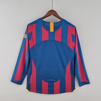 2005-06 Barcelona home Retro long sleeves S-XXL