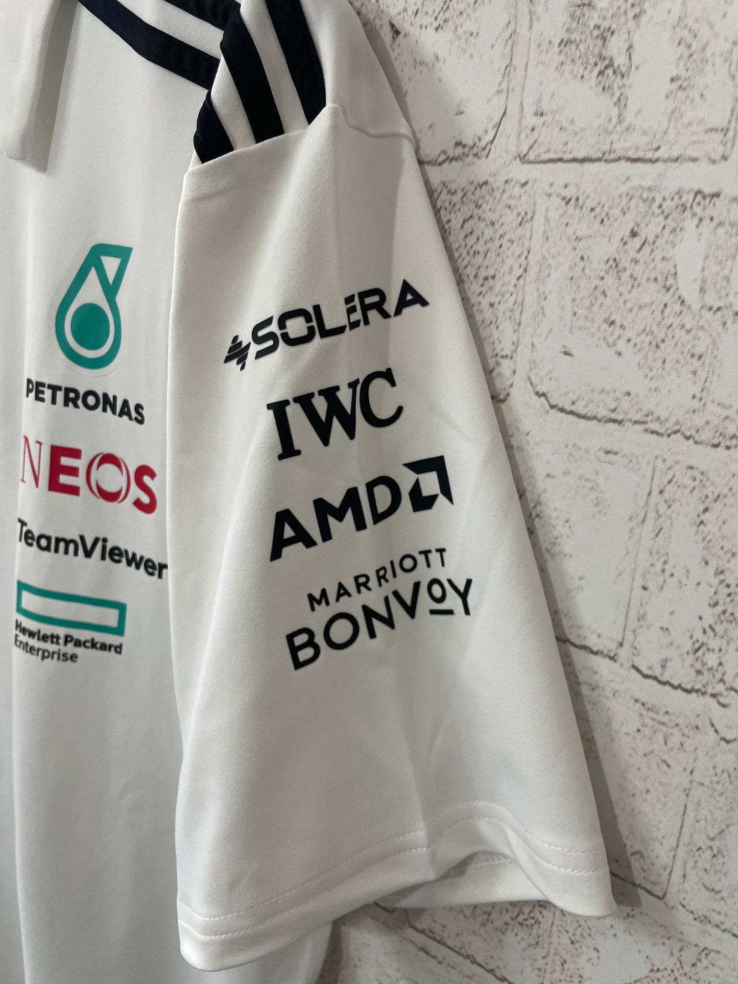 2025 F1 Formel 1 Rennanzug Mercedes Weißes Poloshirt S-5XL