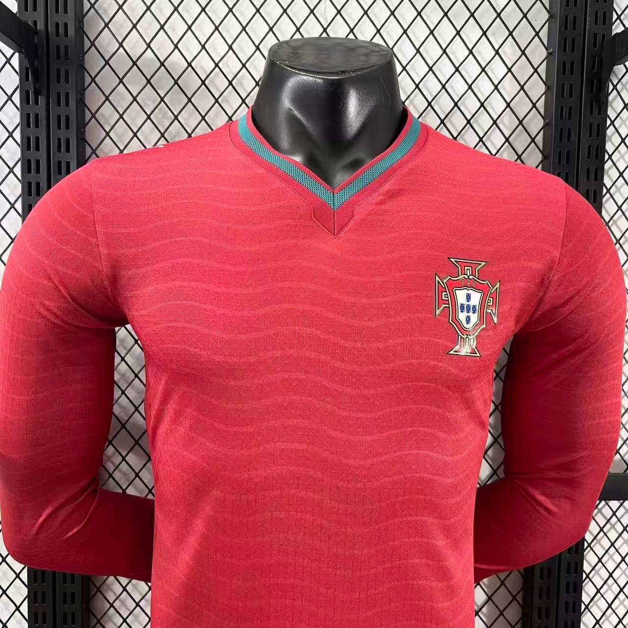 2026 Portugal camiseta de manga larga local Versión jugador S-4XL