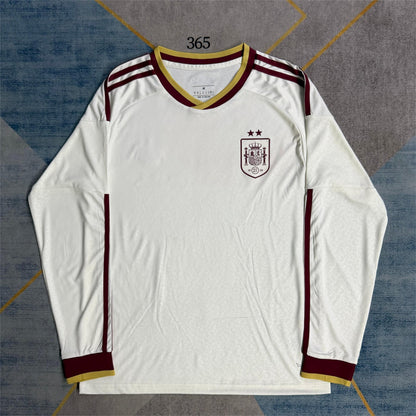 2026 Spanien Auswärts Langarm Zwei Sterne S-2XL