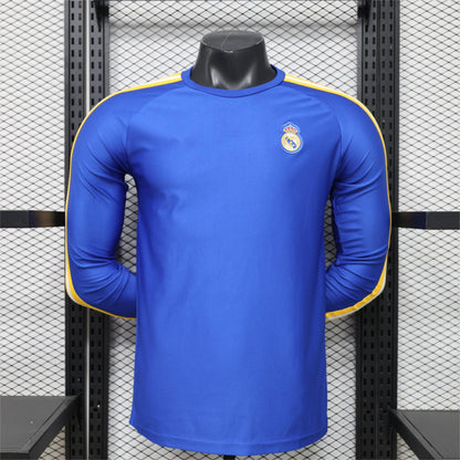 2026-27 Real Madrid Blue Casual Retro Long Sleeve Player S-3XL