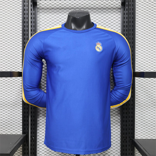 2026-27 Real Madrid Blue Casual Retro Long Sleeve Player S-3XL