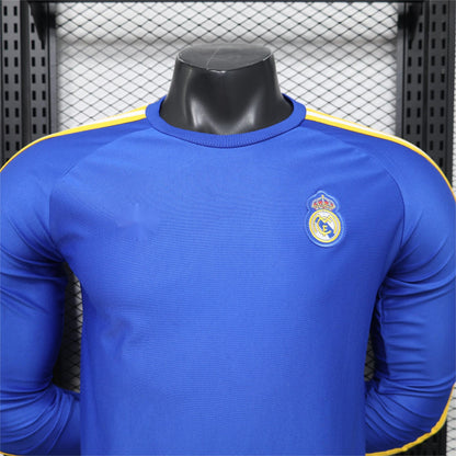2026-27 Real Madrid Blue Casual Retro Long Sleeve Player S-3XL