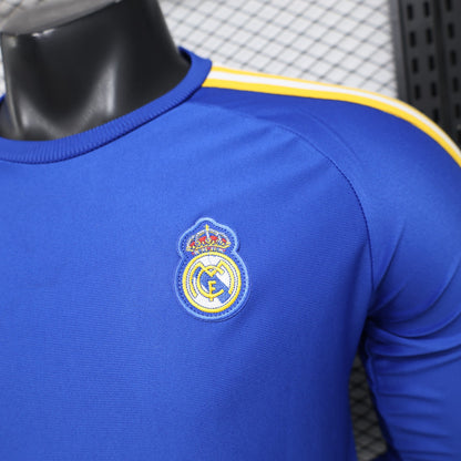 2026-27 Real Madrid Blue Casual Retro Long Sleeve Player S-3XL