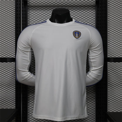 2026-27 Leeds United White Casual Retro Long Sleeve Player S-3XL