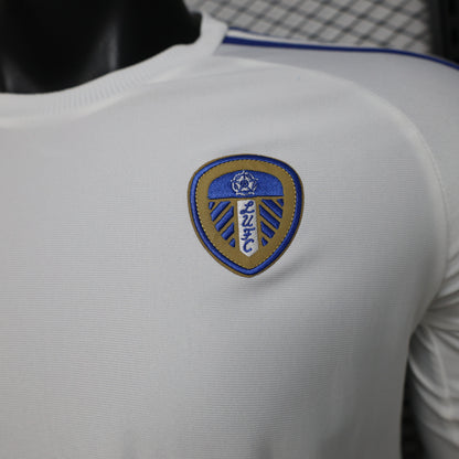 2026-27 Leeds United White Casual Retro Long Sleeve Player S-3XL