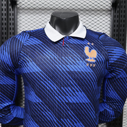 2026 France Home Long Sleeve Player S-3XL