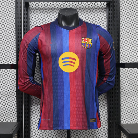 2026-27 Barcelona Home Long Sleeve Player S-2XL