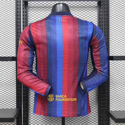 2026-27 Barcelona Home Long Sleeve Player S-2XL