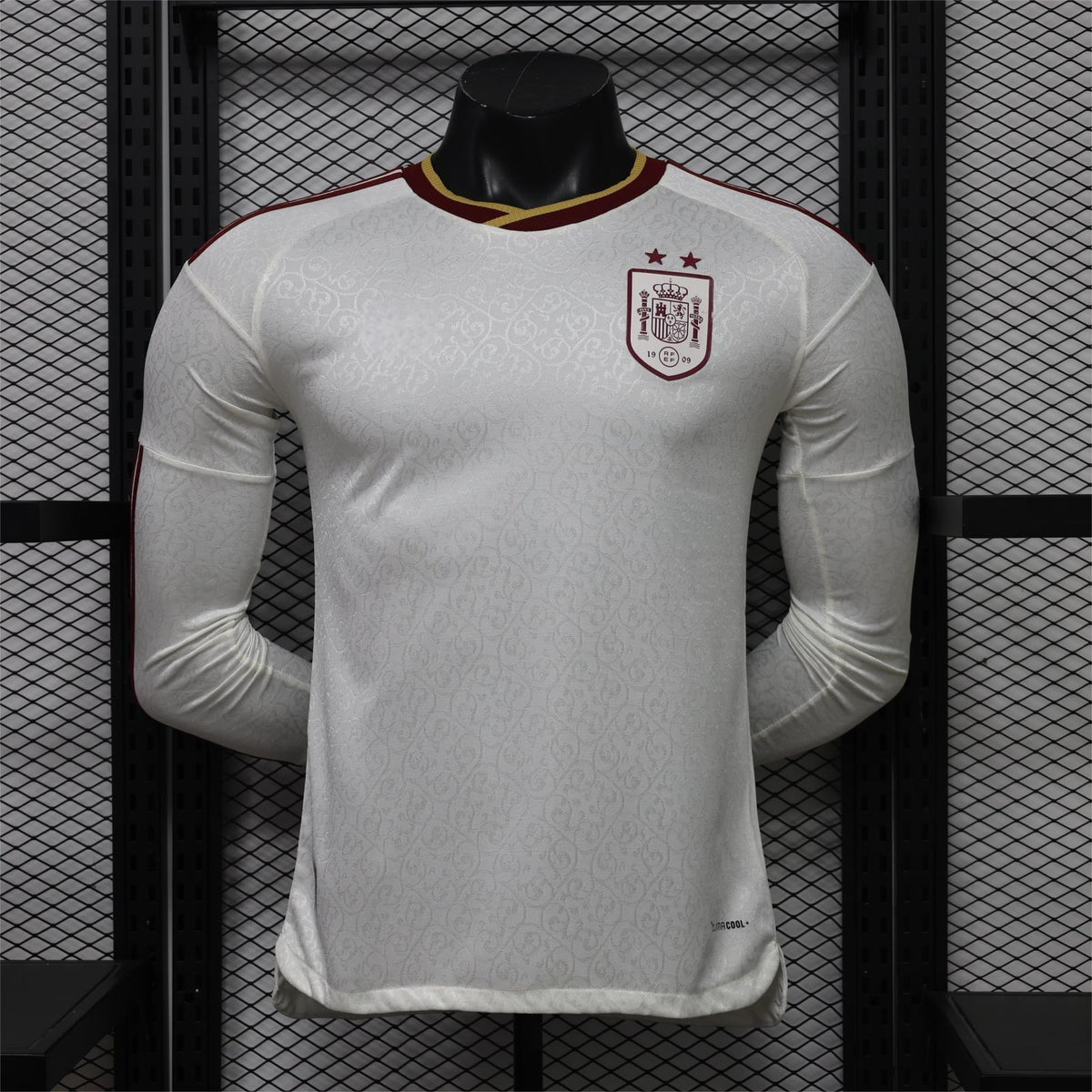2026 Maglia away a maniche lunghe da giocatore della Spagna Due stelle S-2XL