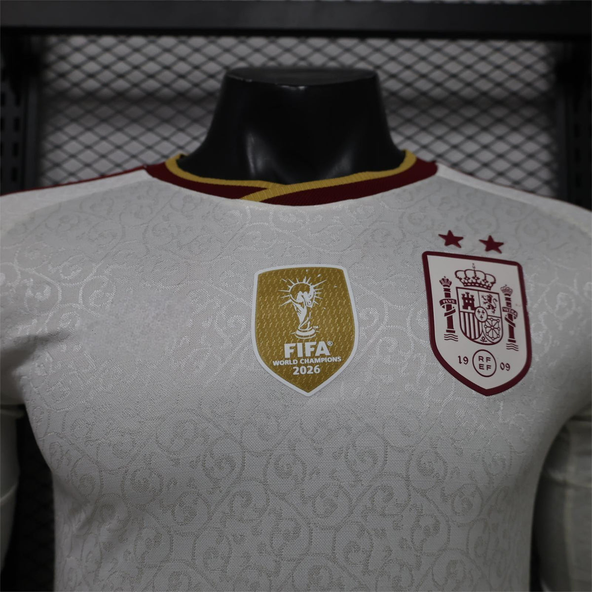 2026 Spain Away 2 stars chest badge Long Sleeve Player S-3XL