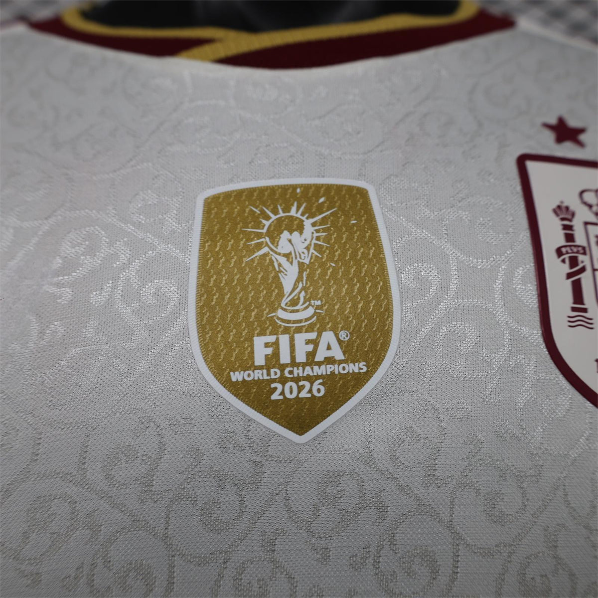 2026 Spain Away 2 stars chest badge Long Sleeve Player S-3XL