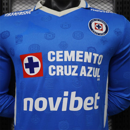 2026-27 Cruz Azul Home Long Sleeve Player S-3XL