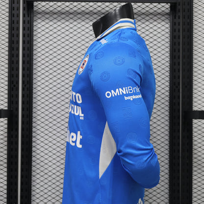 2026-27 Cruz Azul Home Long Sleeve Player S-3XL