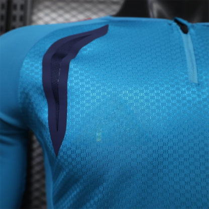2026 Spain Light Blue Training Long Sleeve Player S-3XL