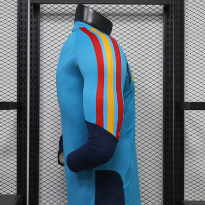 2026 Spain Light Blue Training Long Sleeve Player S-3XL