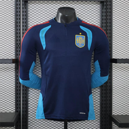 2026 Spain Dark Blue Training Long Sleeve Player S-3XL