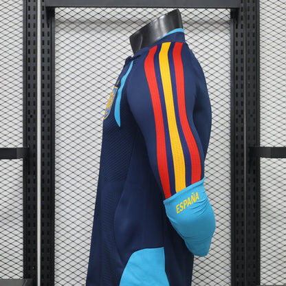 2026 Spain Dark Blue Training Long Sleeve Player S-3XL