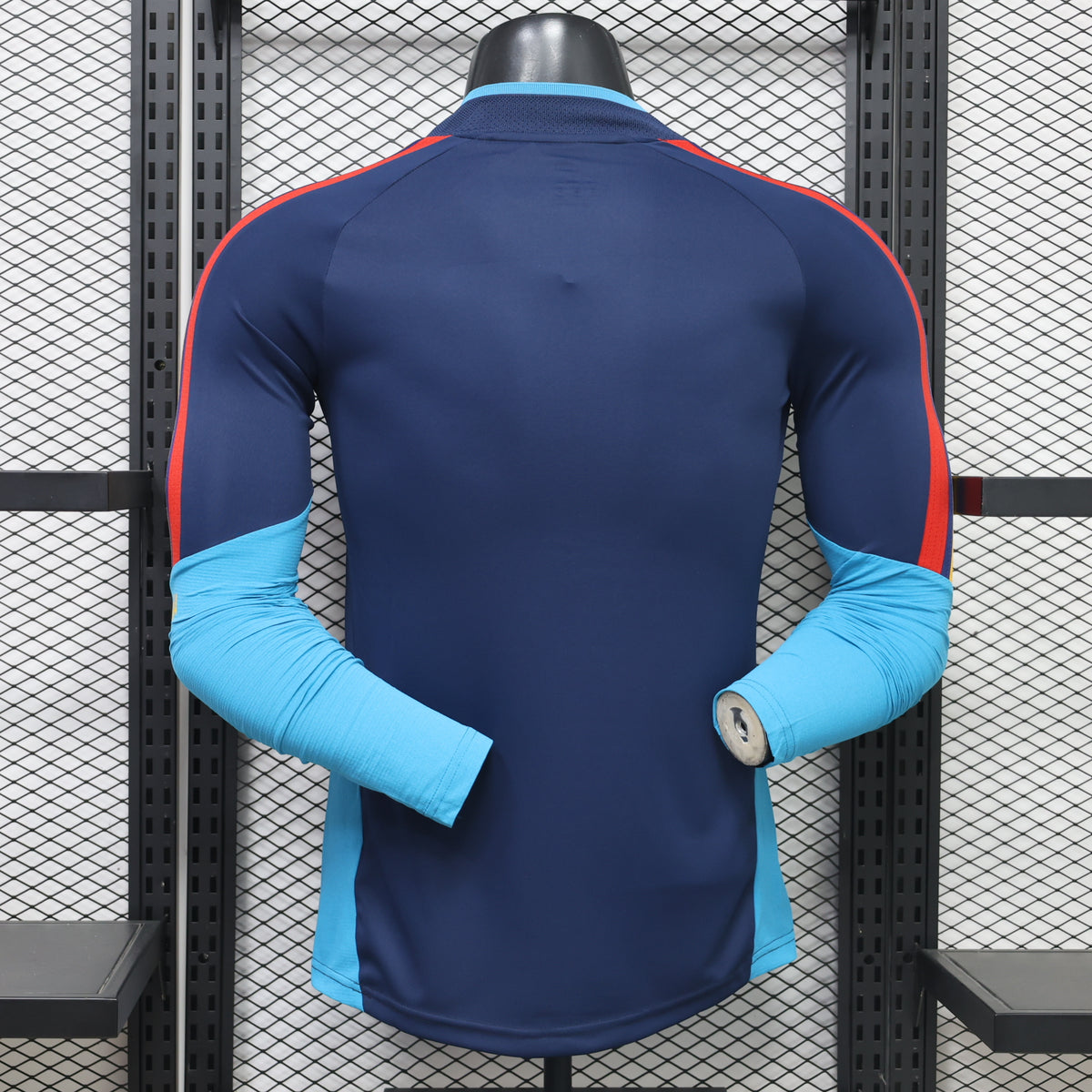 2026 Spain Dark Blue Training Long Sleeve Player S-3XL