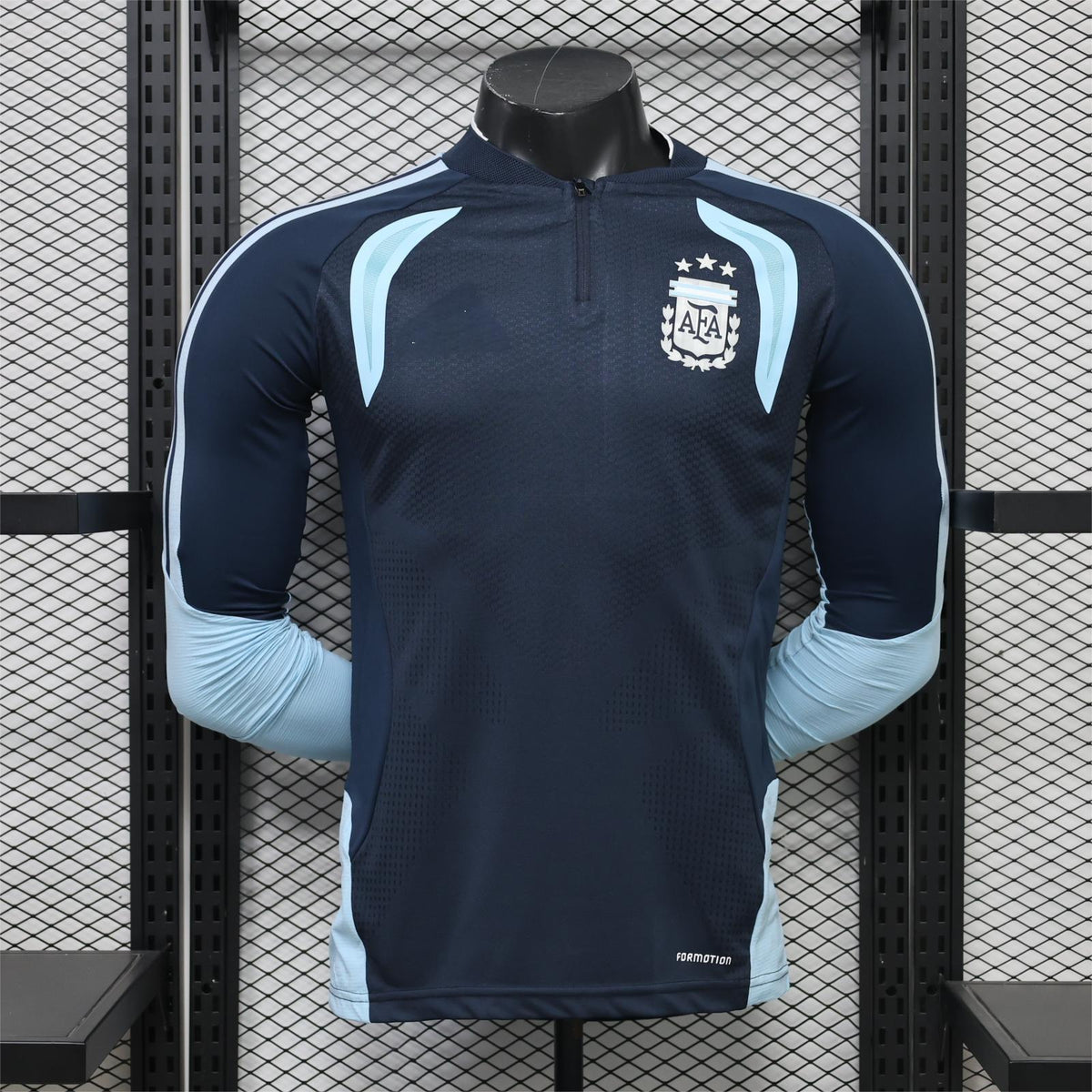 2026 Argentina Navy Blue Training Long Sleeve Player S-3XL