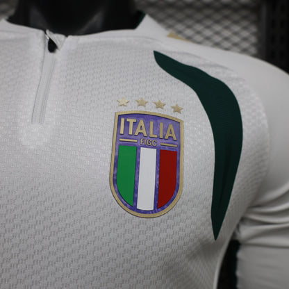 2026 Italy White Training Long Sleeve Player S-3XL