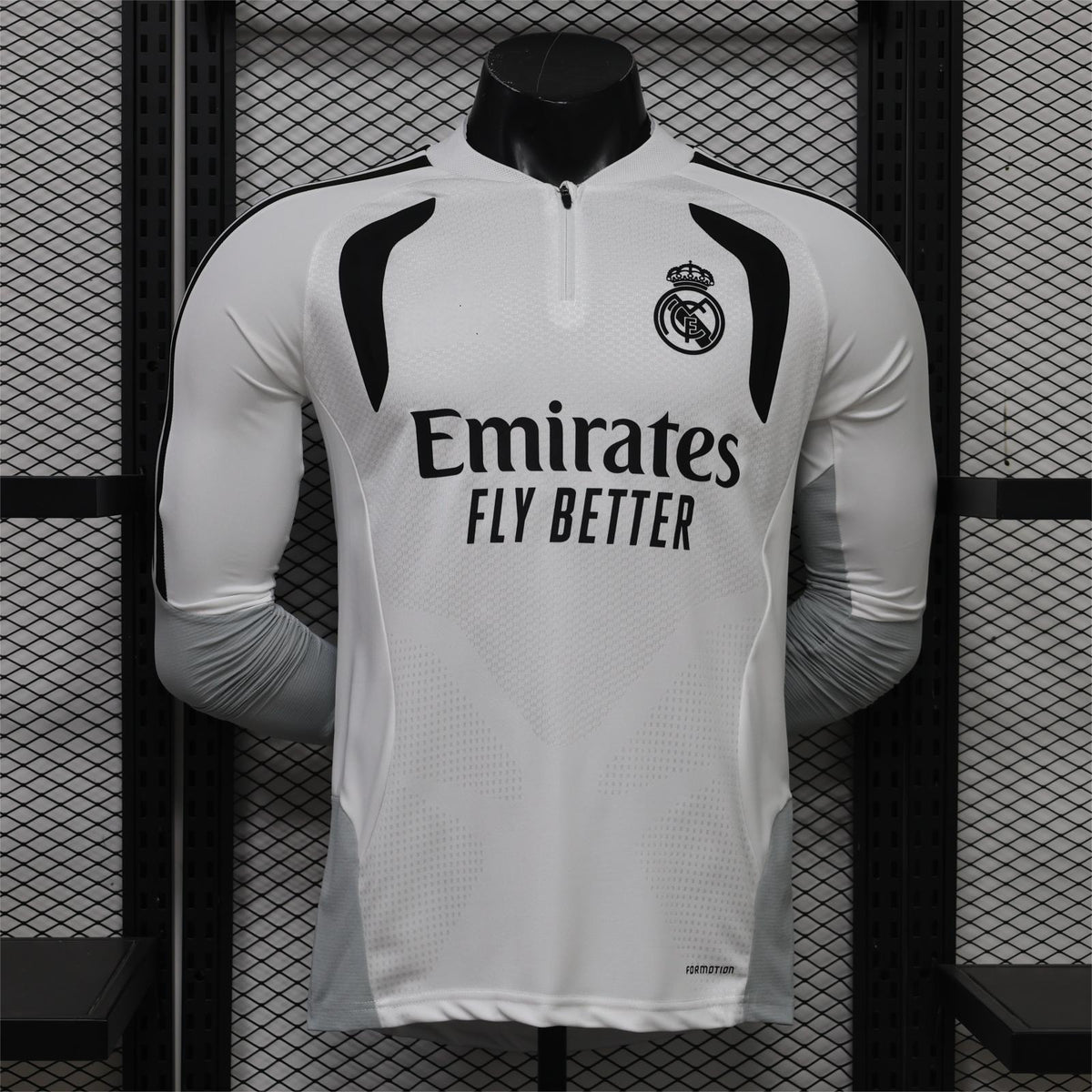 2026-27 Real Madrid White Training Long Sleeve Player S-3XL