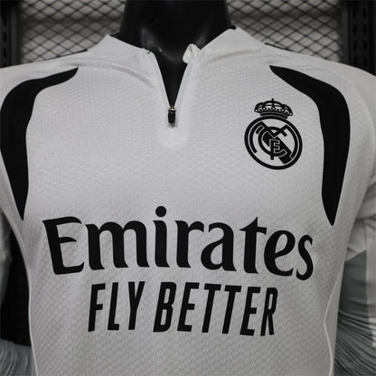 2026-27 Real Madrid White Training Long Sleeve Player S-3XL