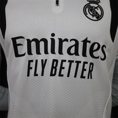 2026-27 Real Madrid White Training Long Sleeve Player S-3XL