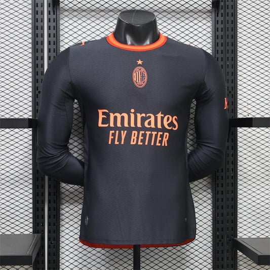 2026-27 AC Milan Second Away Long Sleeve Player S-3XL