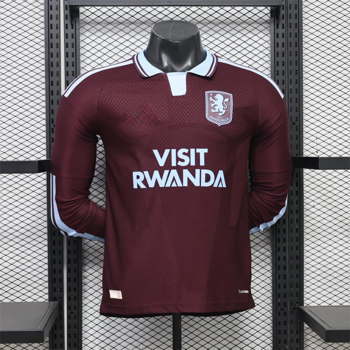 2026-27 Aston Villa Home with Sponsor Long Sleeve Player S-2XL