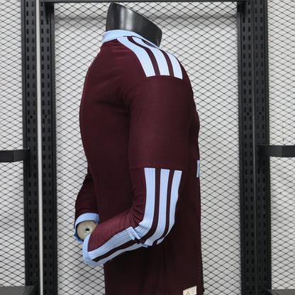 2026-27 Aston Villa Home with Sponsor Long Sleeve Player S-2XL