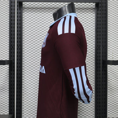 2026-27 Aston Villa Home with Sponsor Long Sleeve Player S-2XL