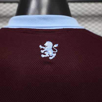 2026-27 Aston Villa Home with Sponsor Long Sleeve Player S-2XL