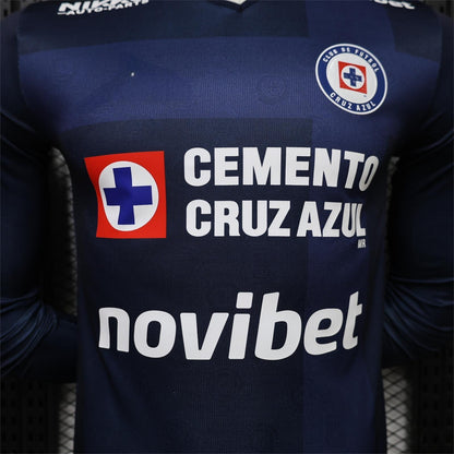 2026-27 Cruz Azul Second Away Long Sleeve Player S-4XL