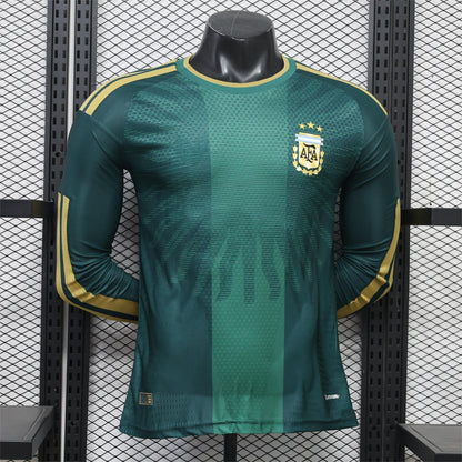 2026 Argentina Green Long Sleeve Player S-4XL