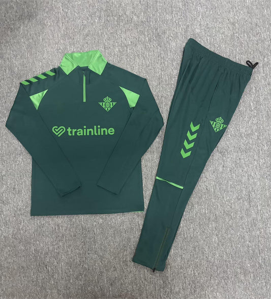2026-27 Real Betis Half Zip Training Suit Adults Or Children