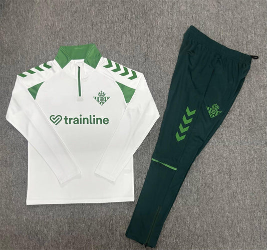 2026-27 Real Betis Half Zip Training Suit Adults Or Children