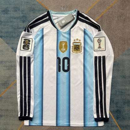 2026 Argentina Home Numbered Long Sleeve S-4XL