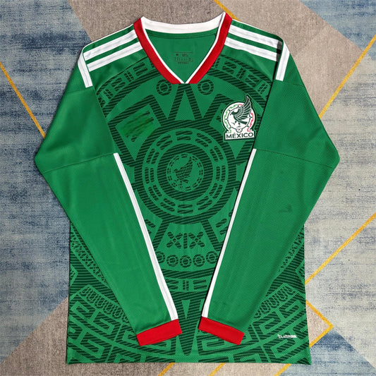 2026 Mexico Thuis Shirt met lange mouwen S-2XL