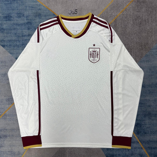 2026 Maglia away a maniche lunghe della Spagna S-2XL