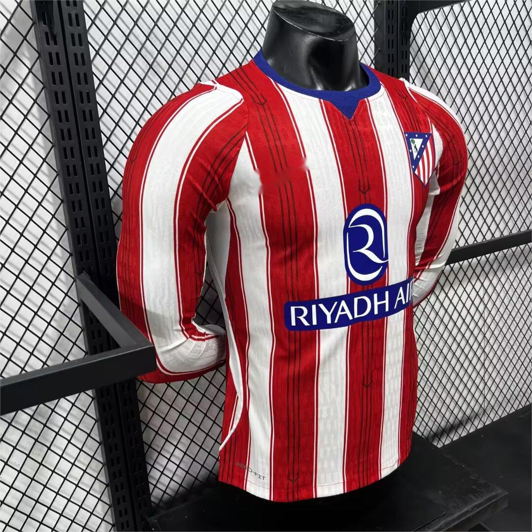 2026-27 Atletico Madrid Home Long Sleeve player S-3XL