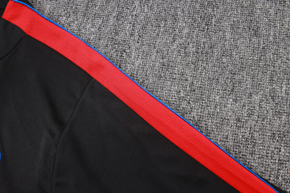 2026-27 Paris Black Half Zip Training Suit Adults Or Children