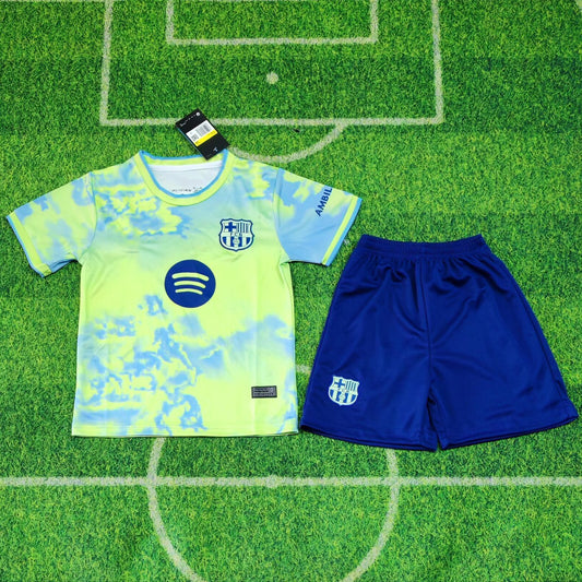 2025-26 Barcelona Floral Green Special KIDS 16-28
