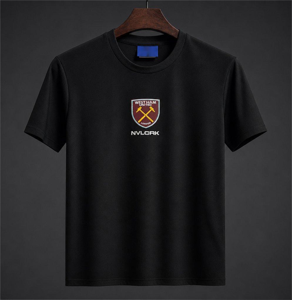 2026-27 West Ham United NVLCRK Crest Black Football T-Shirt S-4XL