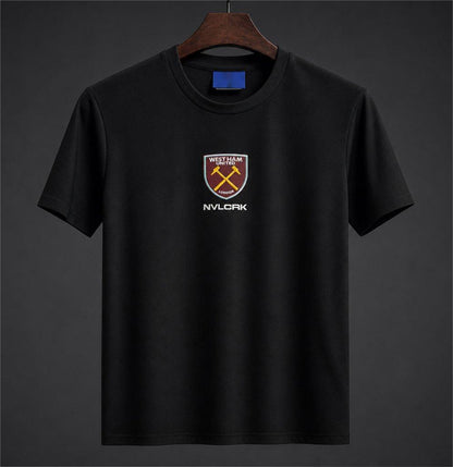 2026-27 West Ham United NVLCRK Crest Black Football T-Shirt S-4XL